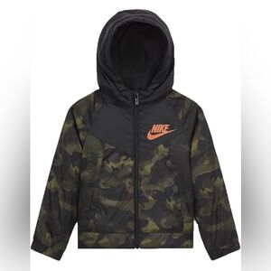 NWT Nike Little Boys Full Zip Windrunner Fleece Hoodie Jacket Size 4
